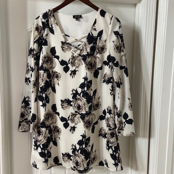 nordstrom white long sleeve dress